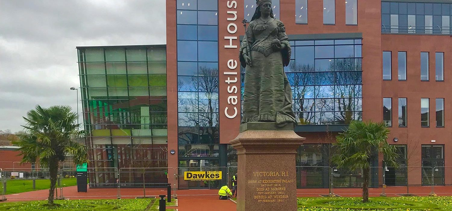Castle House Newcastle-under-Lyme surfacing project by Dawkes & Co Ltd